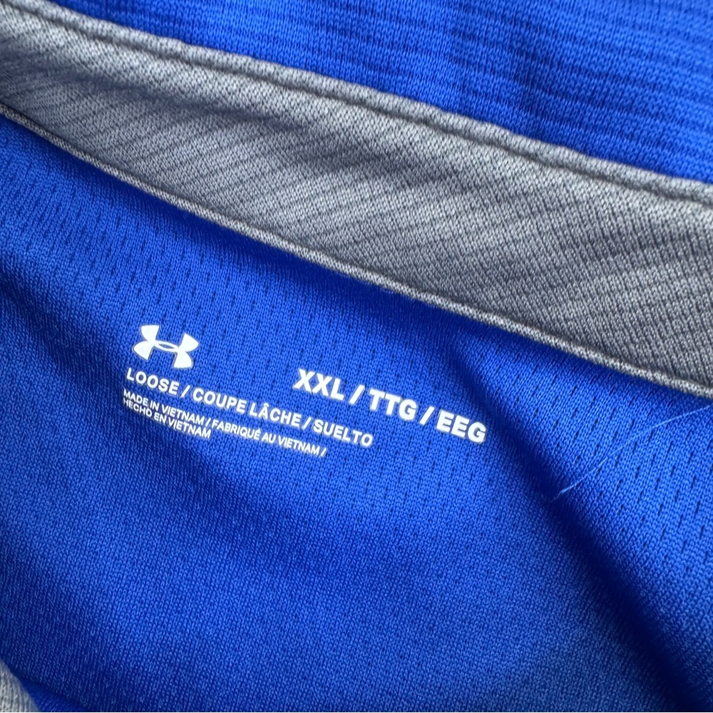 Under Armour Men's Performance Blue Polo Shirt Short Sleeve - Picture 9 of 14